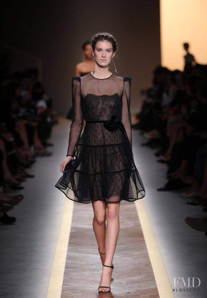Marte Mei van Haaster featured in  the Valentino fashion show for Spring/Summer 2012