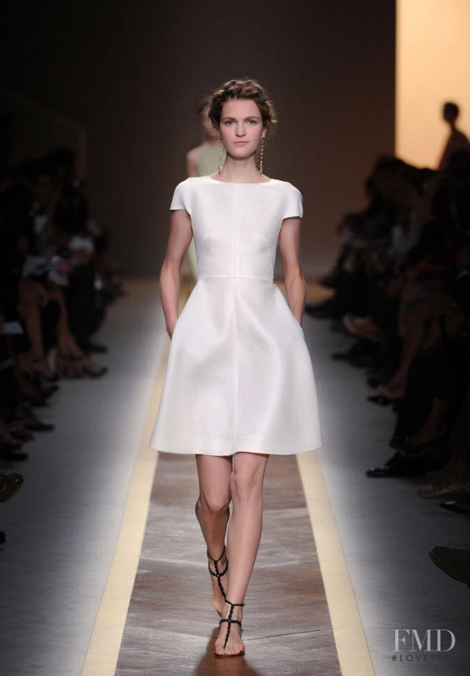 Magdalena Langrova featured in  the Valentino fashion show for Spring/Summer 2012