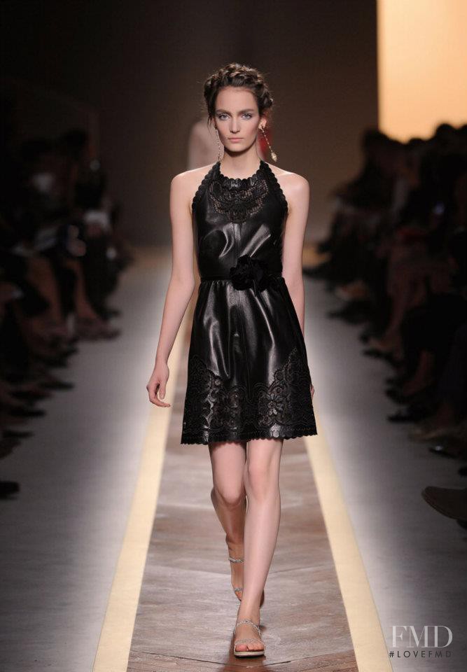 Zuzanna Bijoch featured in  the Valentino fashion show for Spring/Summer 2012