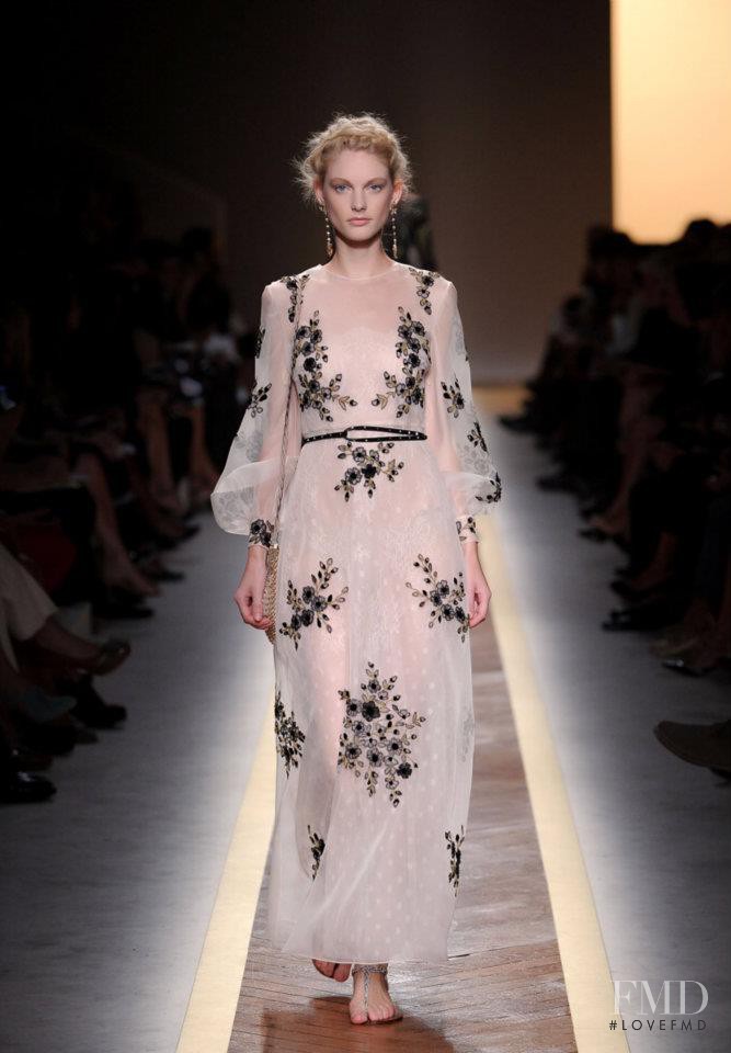 Patricia van der Vliet featured in  the Valentino fashion show for Spring/Summer 2012