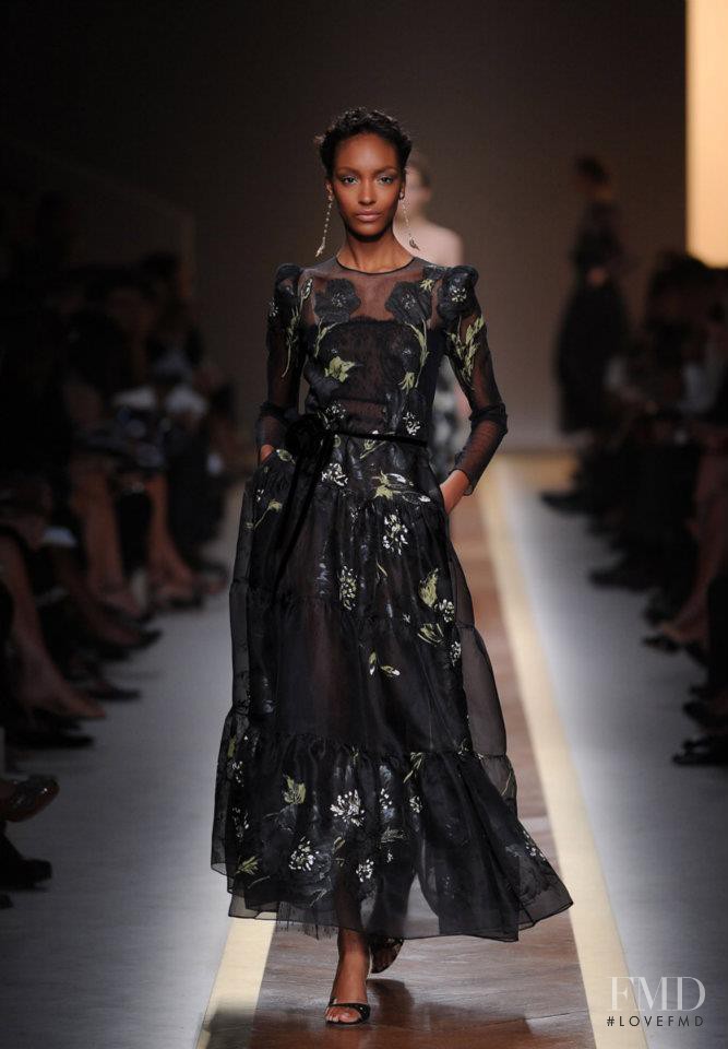 Jourdan Dunn featured in  the Valentino fashion show for Spring/Summer 2012