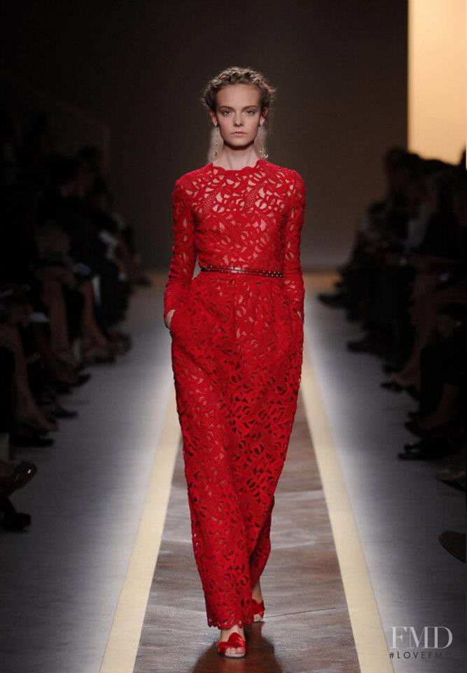 Nimuë Smit featured in  the Valentino fashion show for Spring/Summer 2012