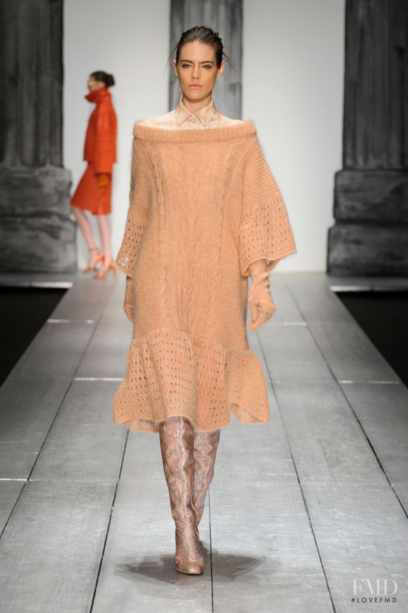 Taja Feistner featured in  the Laura Biagiotti fashion show for Autumn/Winter 2015