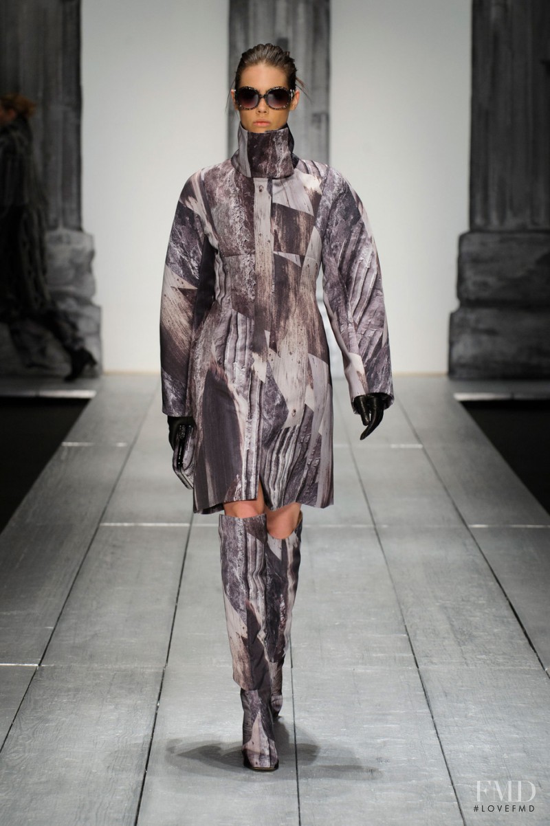 Taja Feistner featured in  the Laura Biagiotti fashion show for Autumn/Winter 2015