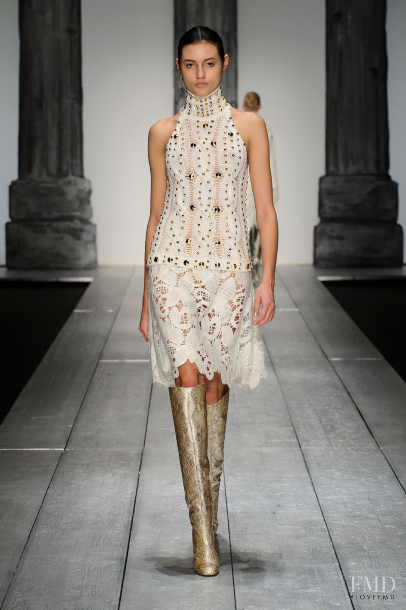 Bruna Ludtke featured in  the Laura Biagiotti fashion show for Autumn/Winter 2015