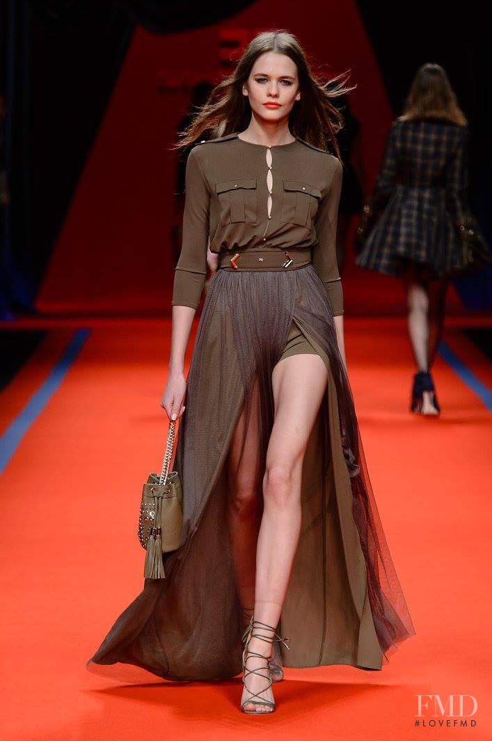 Darya Kostenich featured in  the Elisabetta Franchi fashion show for Autumn/Winter 2016