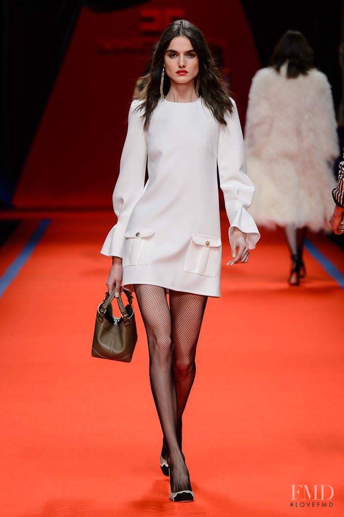 Blanca Padilla featured in  the Elisabetta Franchi fashion show for Autumn/Winter 2016