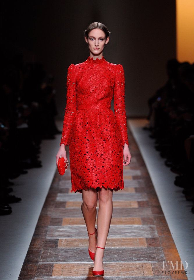 Franzi Mueller featured in  the Valentino fashion show for Autumn/Winter 2012