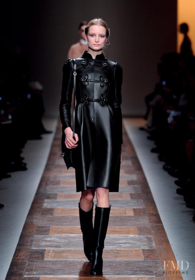 Maud Welzen featured in  the Valentino fashion show for Autumn/Winter 2012