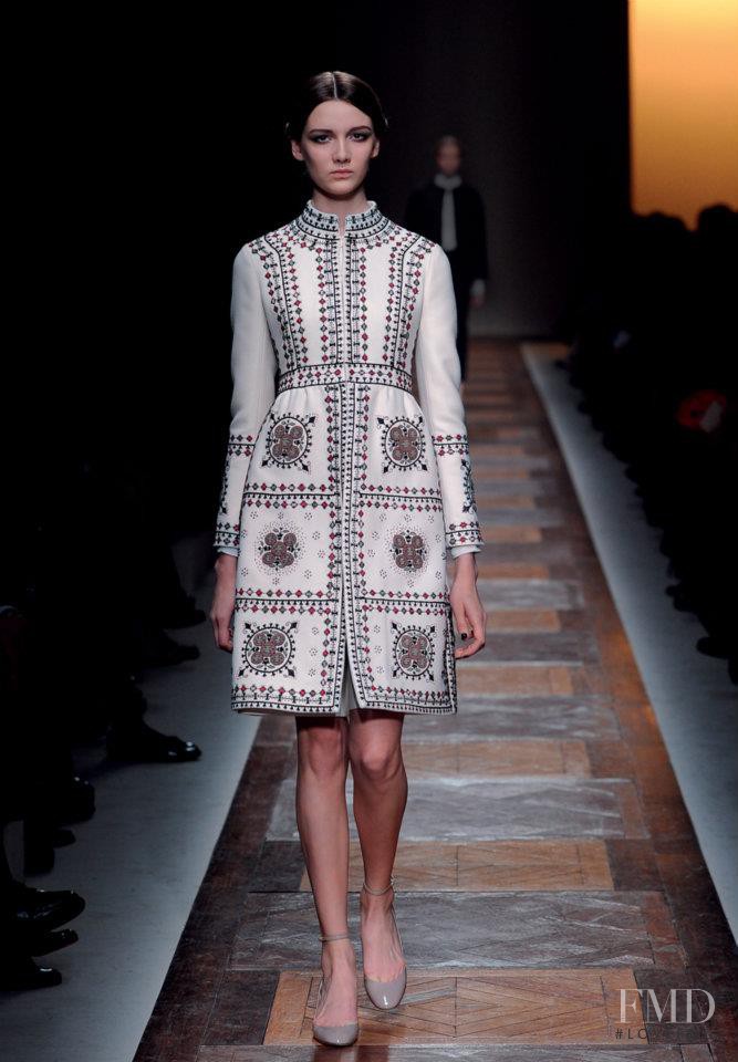 Hailey Hasbrook featured in  the Valentino fashion show for Autumn/Winter 2012