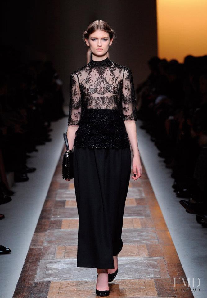 Lara Mullen featured in  the Valentino fashion show for Autumn/Winter 2012