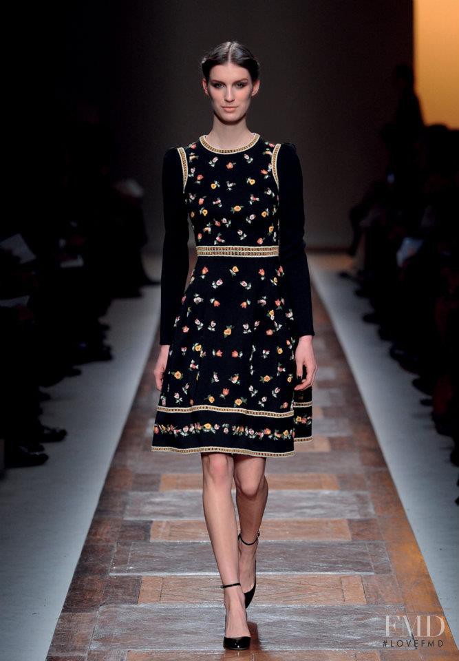 Marte Mei van Haaster featured in  the Valentino fashion show for Autumn/Winter 2012