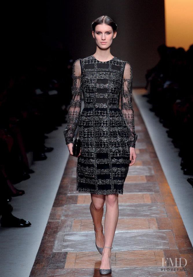 Marte Mei van Haaster featured in  the Valentino fashion show for Autumn/Winter 2012