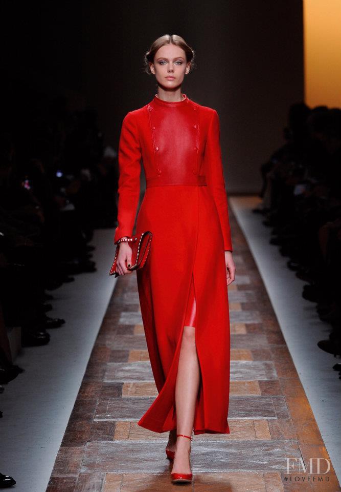Frida Gustavsson featured in  the Valentino fashion show for Autumn/Winter 2012