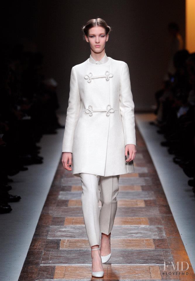 Elena Bartels featured in  the Valentino fashion show for Autumn/Winter 2012