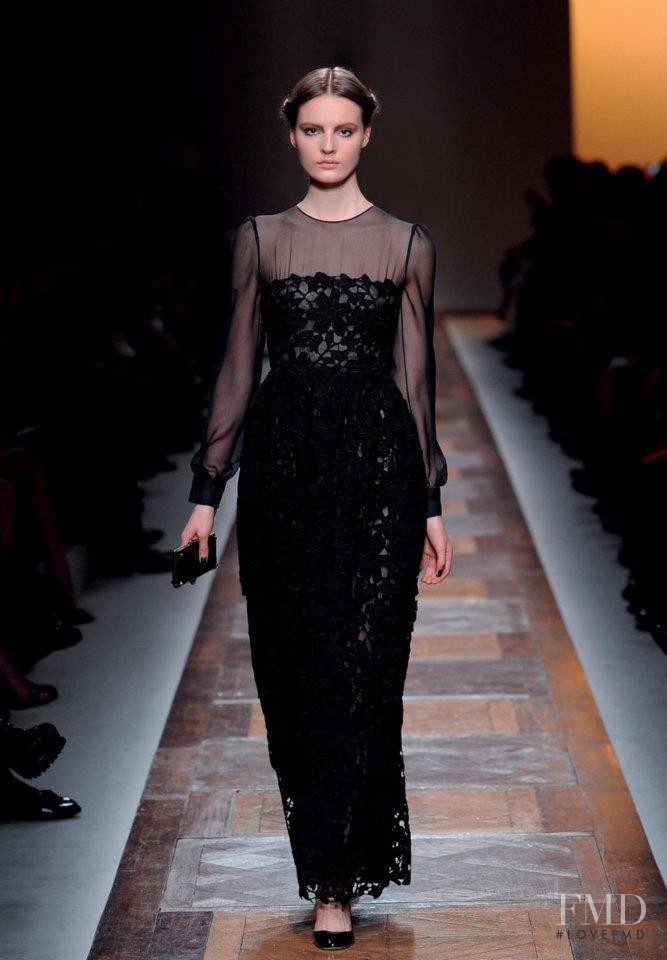Tilda Lindstam featured in  the Valentino fashion show for Autumn/Winter 2012