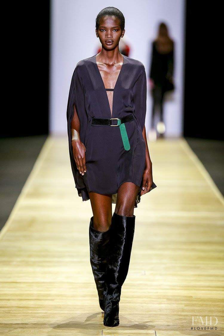 Aamito Stacie Lagum featured in  the Barbara Bui fashion show for Autumn/Winter 2016