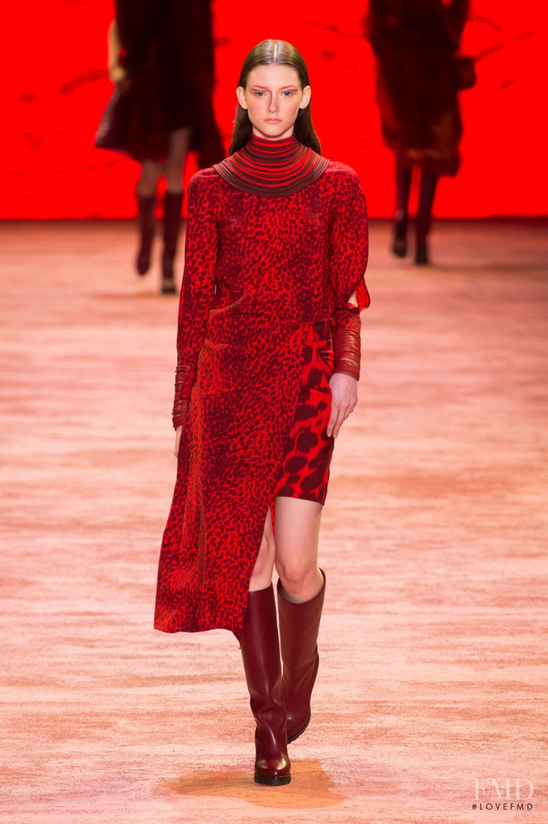 Allyson Chalmers featured in  the Akris fashion show for Autumn/Winter 2016