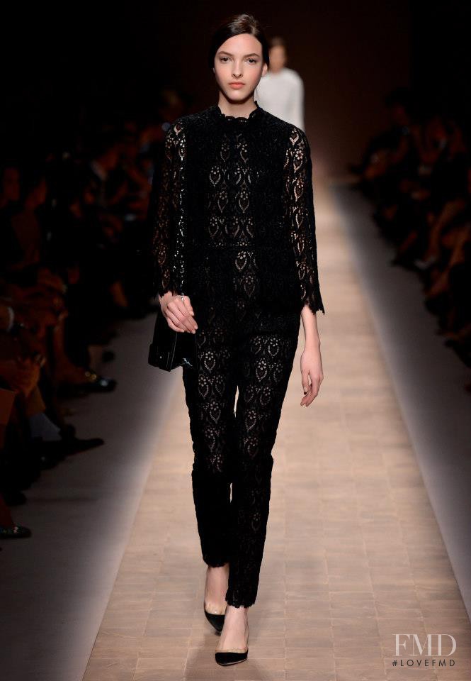 Clarice Vitkauskas featured in  the Valentino fashion show for Spring/Summer 2013