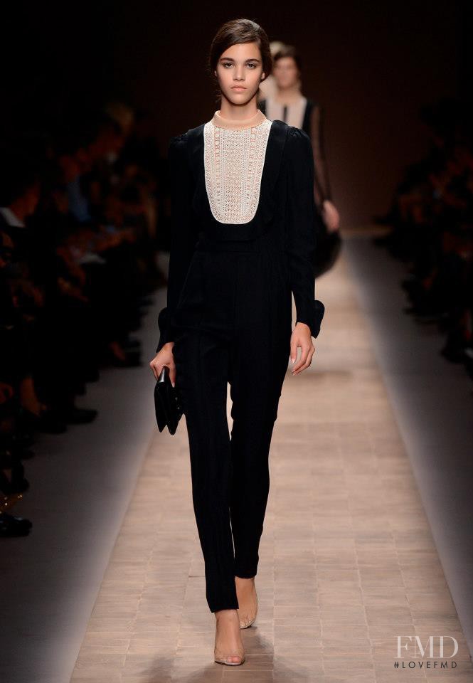 Pauline Hoarau featured in  the Valentino fashion show for Spring/Summer 2013