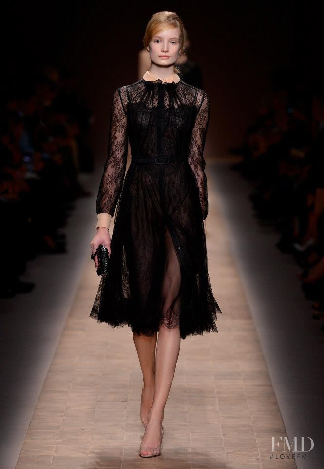 Maud Welzen featured in  the Valentino fashion show for Spring/Summer 2013