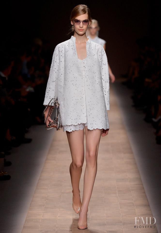 Vanessa Axente featured in  the Valentino fashion show for Spring/Summer 2013