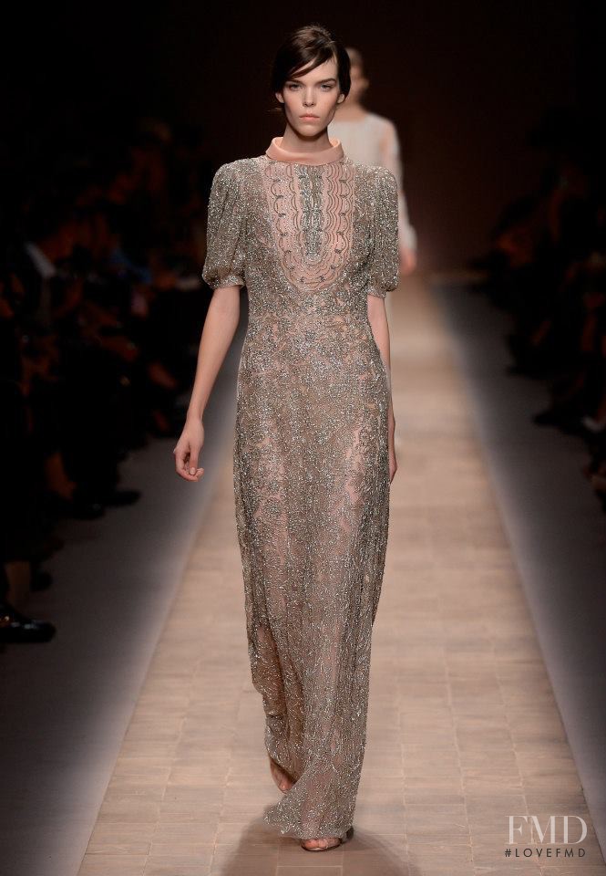 Meghan Collison featured in  the Valentino fashion show for Spring/Summer 2013