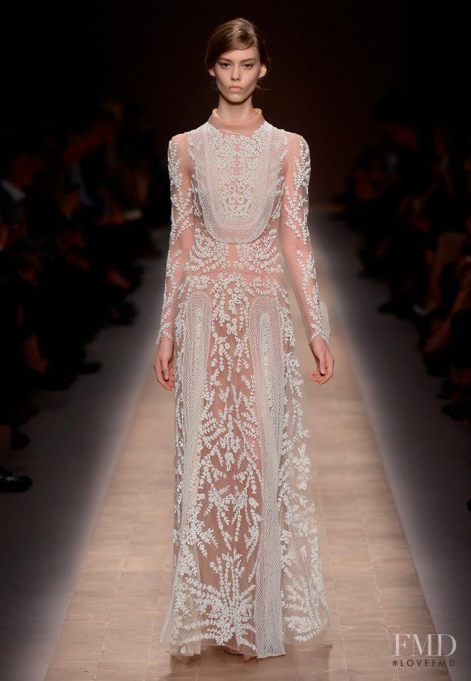 Ondria Hardin featured in  the Valentino fashion show for Spring/Summer 2013