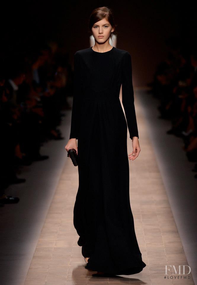 Valery Kaufman featured in  the Valentino fashion show for Spring/Summer 2013