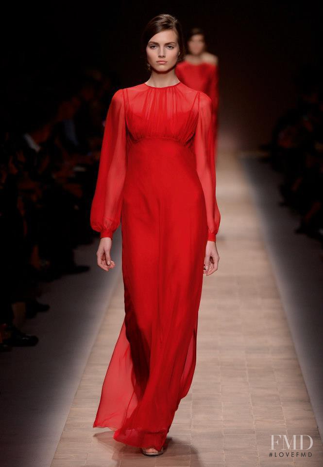 Agne Konciute featured in  the Valentino fashion show for Spring/Summer 2013