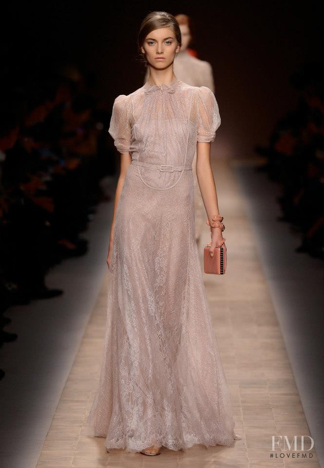 Iris van Berne featured in  the Valentino fashion show for Spring/Summer 2013