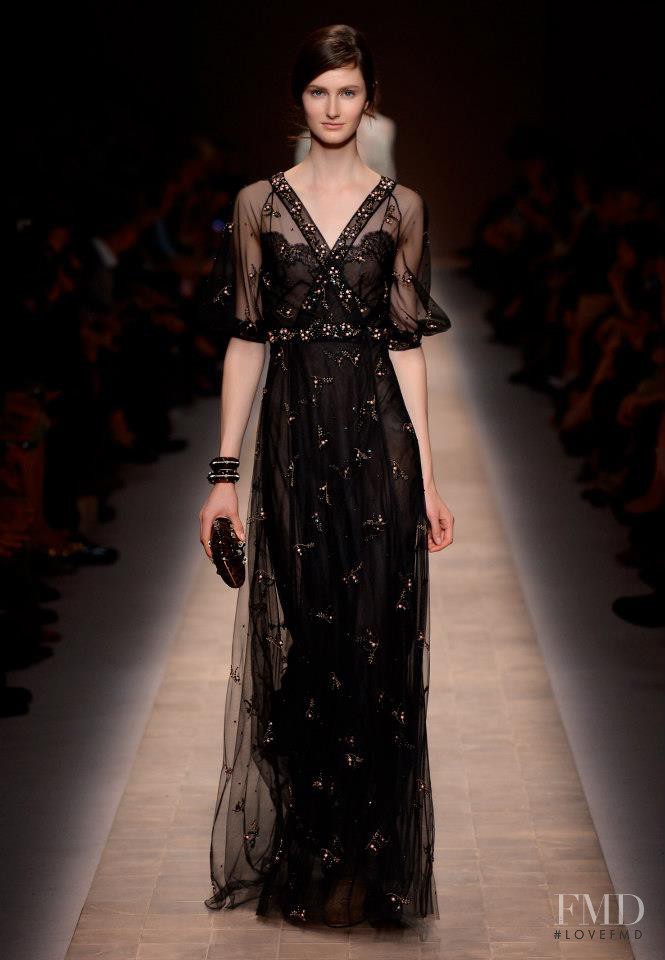 Mackenzie Drazan featured in  the Valentino fashion show for Spring/Summer 2013