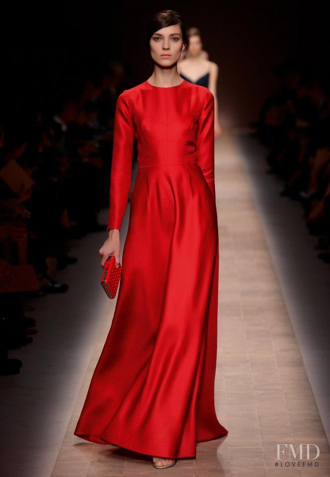 Kati Nescher featured in  the Valentino fashion show for Spring/Summer 2013