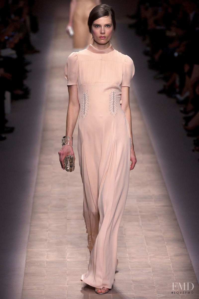 Caroline Brasch Nielsen featured in  the Valentino fashion show for Spring/Summer 2013