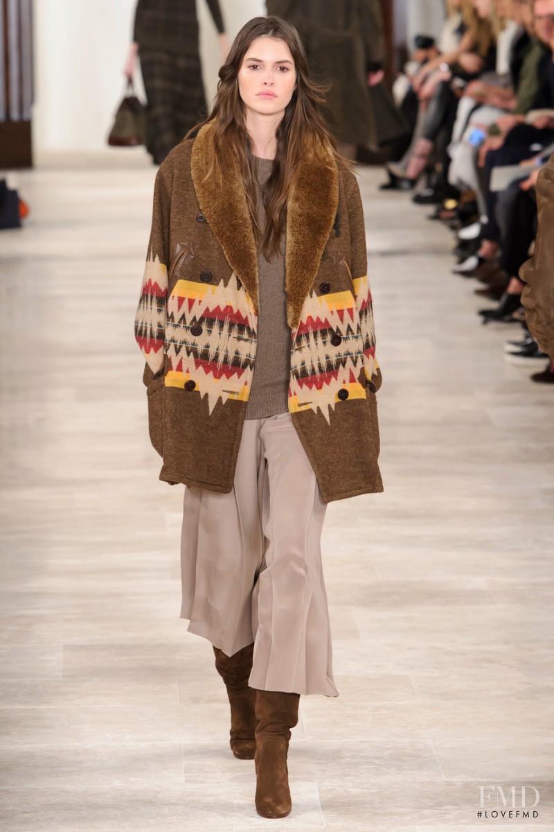 Vanessa Moody featured in  the Ralph Lauren Collection fashion show for Autumn/Winter 2016