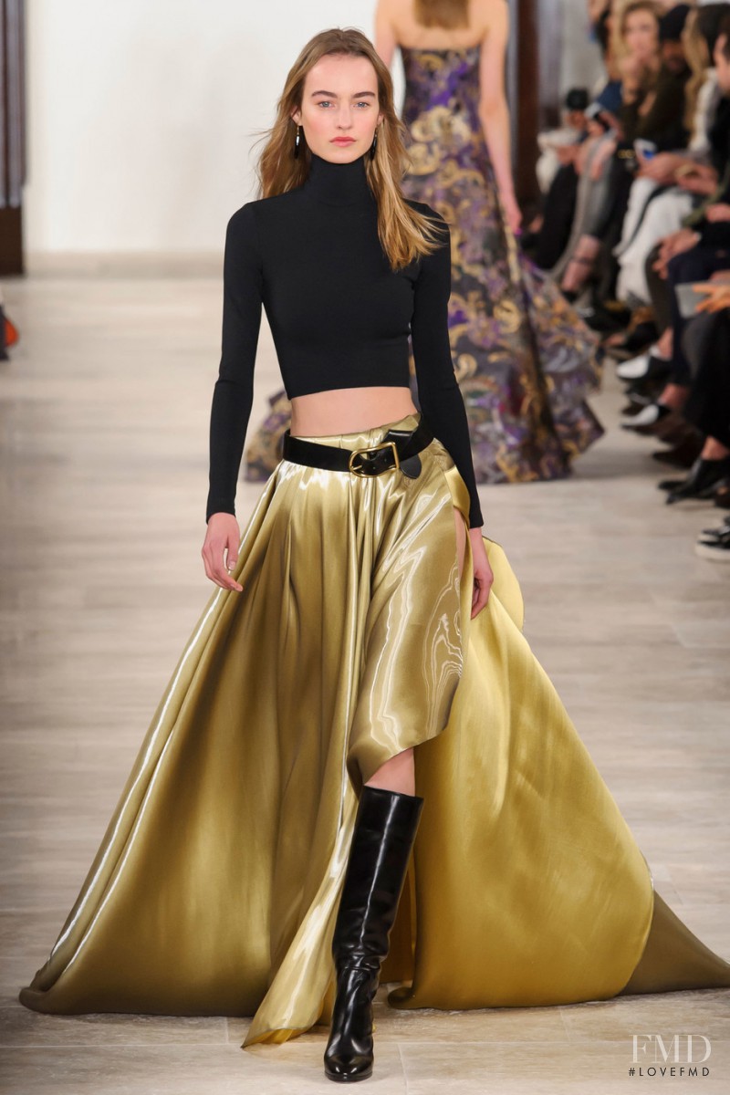 Maartje Verhoef featured in  the Ralph Lauren Collection fashion show for Autumn/Winter 2016