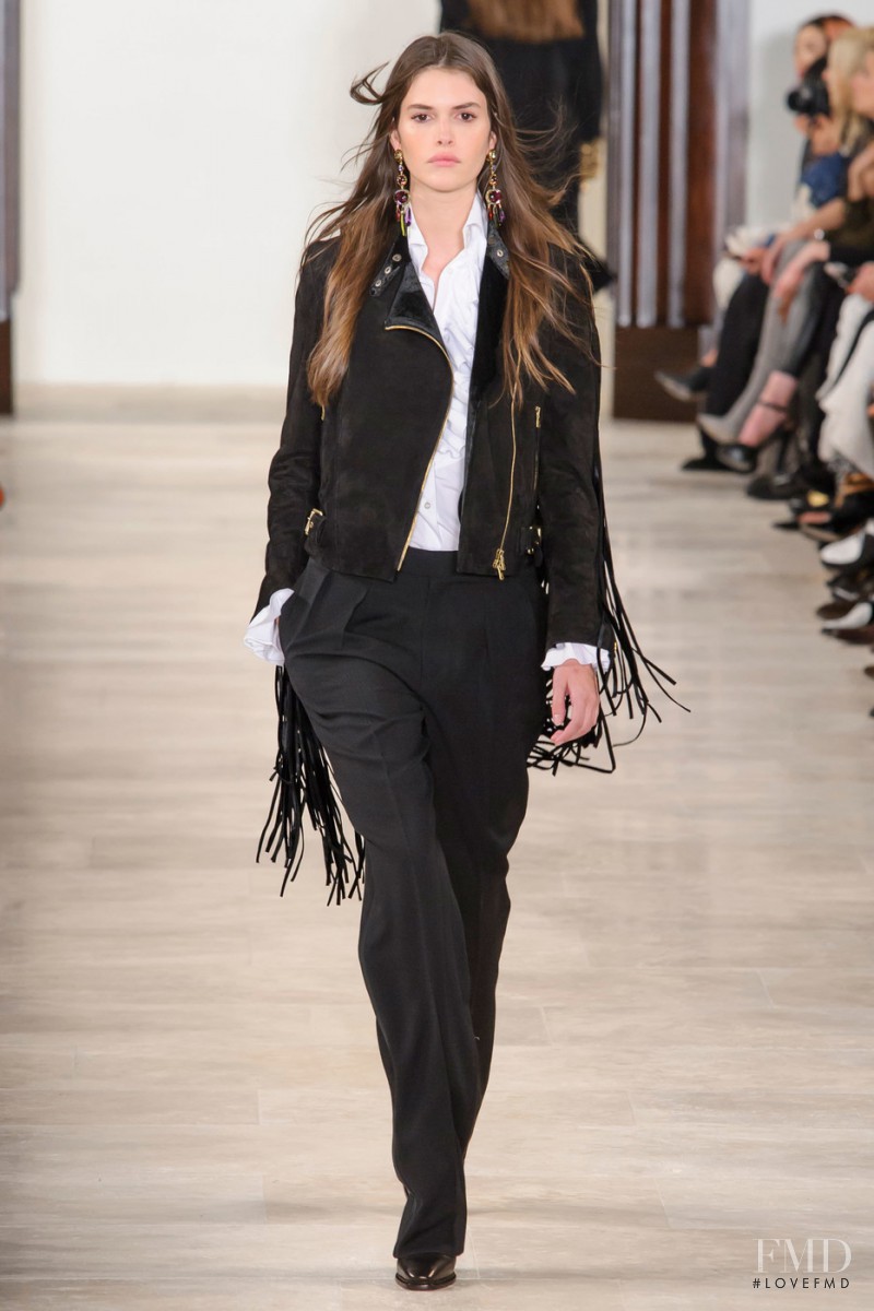 Vanessa Moody featured in  the Ralph Lauren Collection fashion show for Autumn/Winter 2016