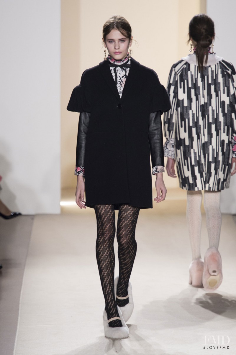 Darya Kostenich featured in  the be Blumarine fashion show for Autumn/Winter 2016