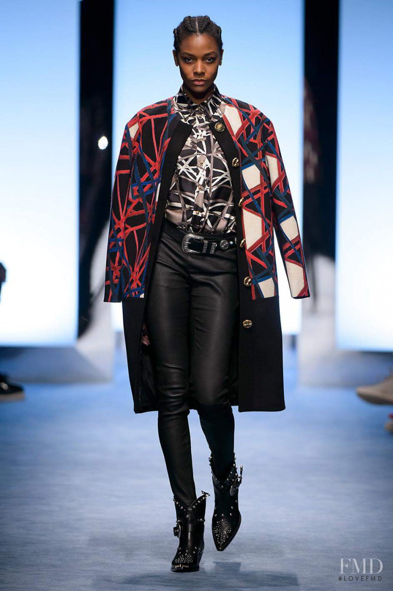 Karly Loyce featured in  the Fausto Puglisi fashion show for Autumn/Winter 2016