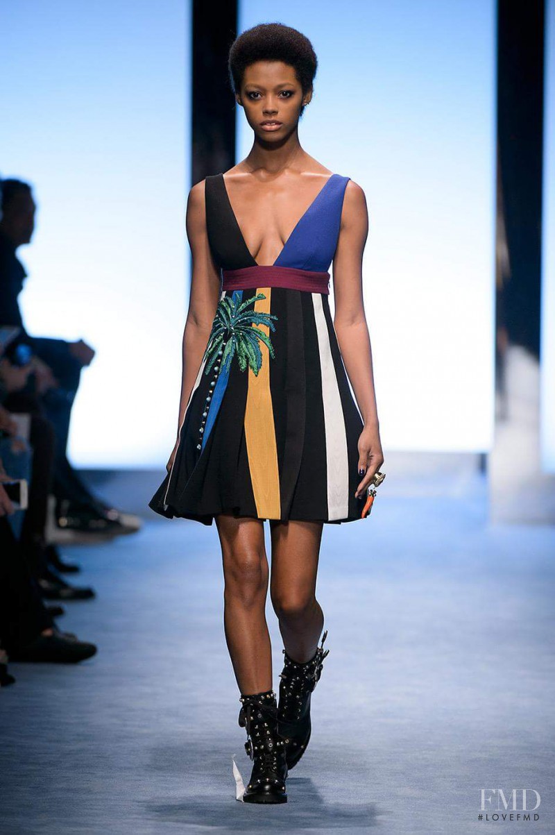 Londone Myers featured in  the Fausto Puglisi fashion show for Autumn/Winter 2016