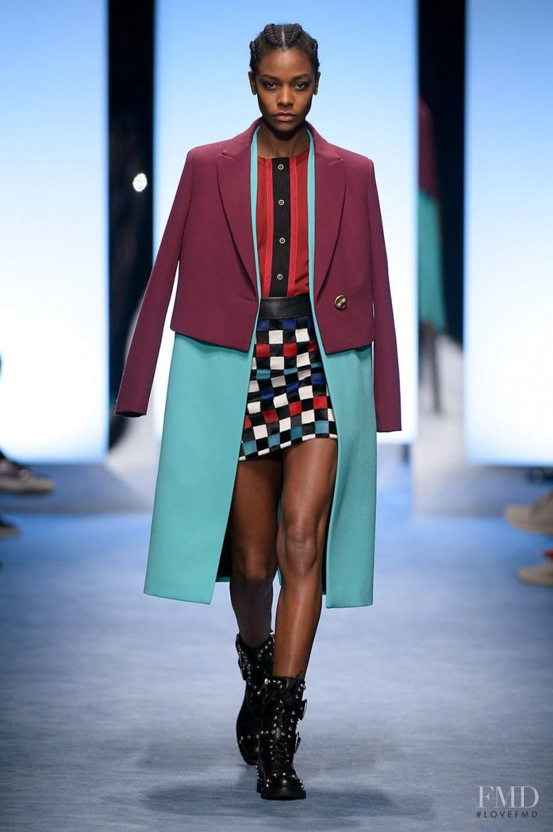 Karly Loyce featured in  the Fausto Puglisi fashion show for Autumn/Winter 2016