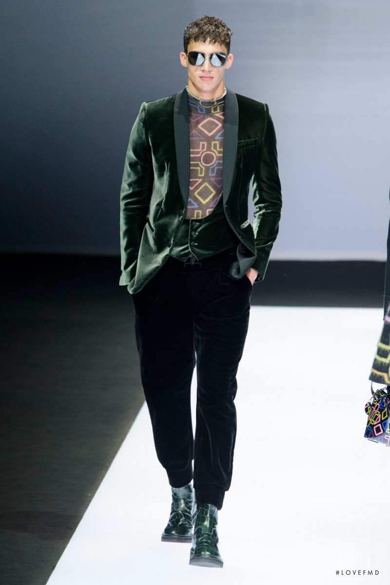 Alessio Pozzi featured in  the Emporio Armani fashion show for Autumn/Winter 2016