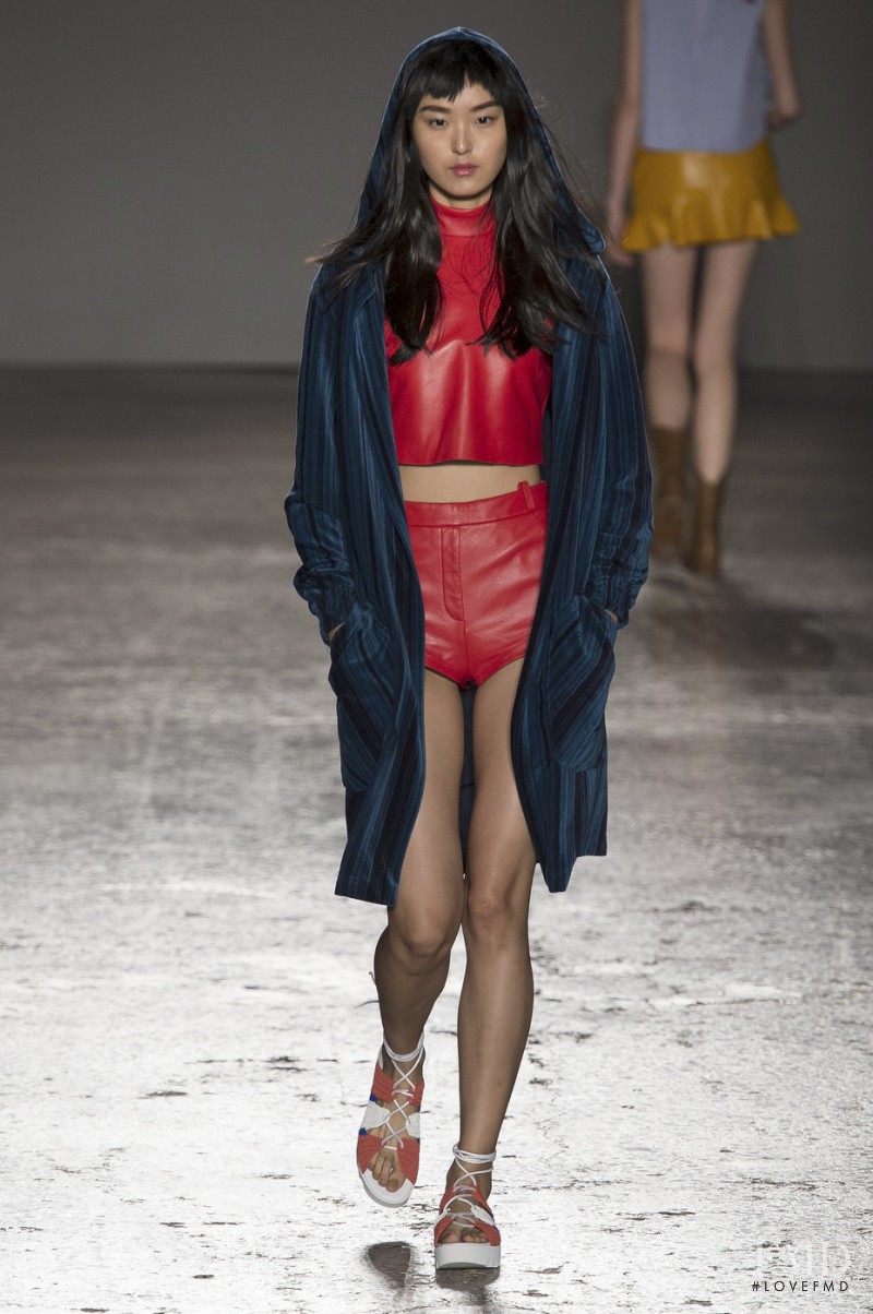 Yue Han featured in  the Cristiano Burani fashion show for Spring/Summer 2016