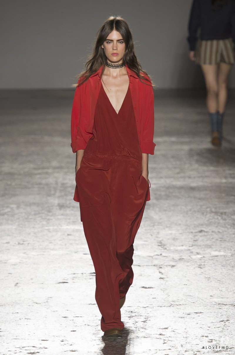 Taja Feistner featured in  the Cristiano Burani fashion show for Spring/Summer 2016