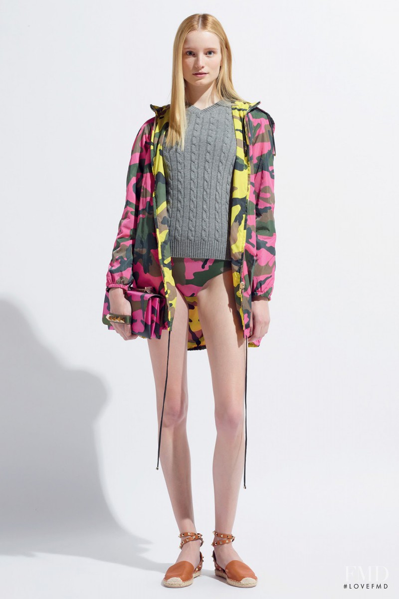 Maud Welzen featured in  the Valentino fashion show for Resort 2014