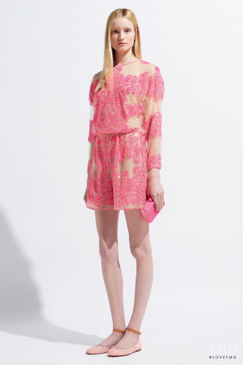 Maud Welzen featured in  the Valentino fashion show for Resort 2014