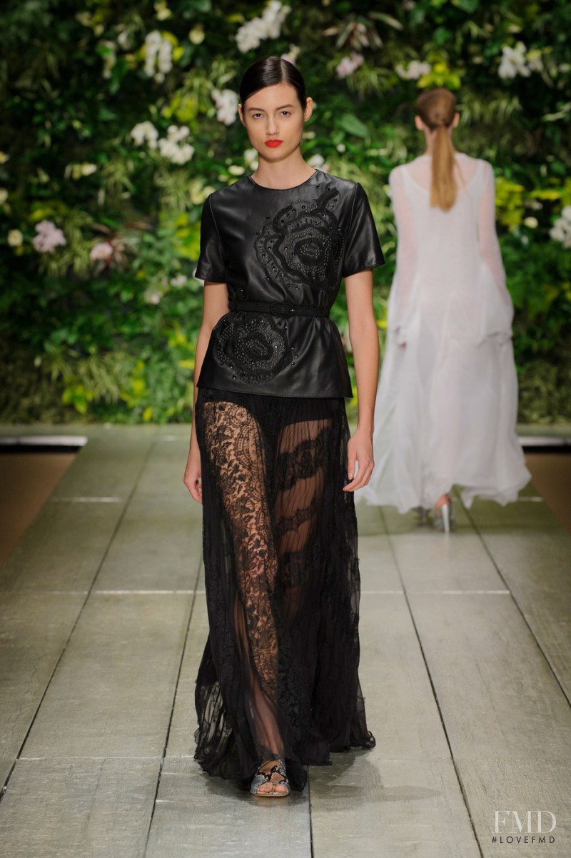 Bruna Ludtke featured in  the Laura Biagiotti fashion show for Spring/Summer 2016