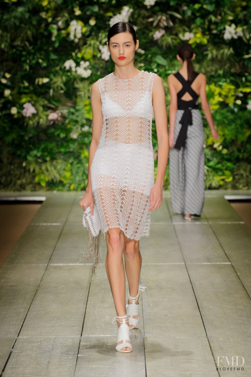 Bruna Ludtke featured in  the Laura Biagiotti fashion show for Spring/Summer 2016