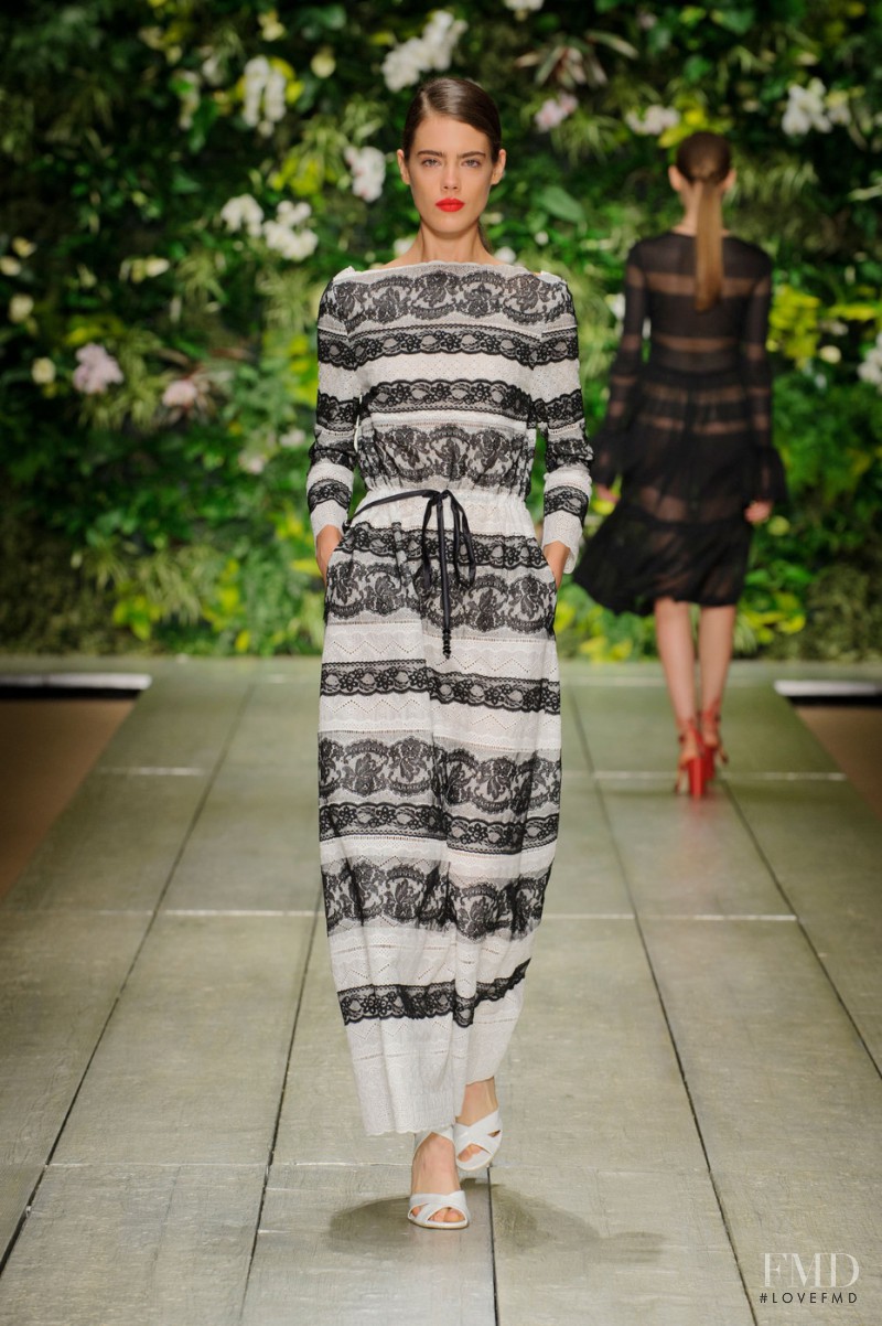 Taja Feistner featured in  the Laura Biagiotti fashion show for Spring/Summer 2016
