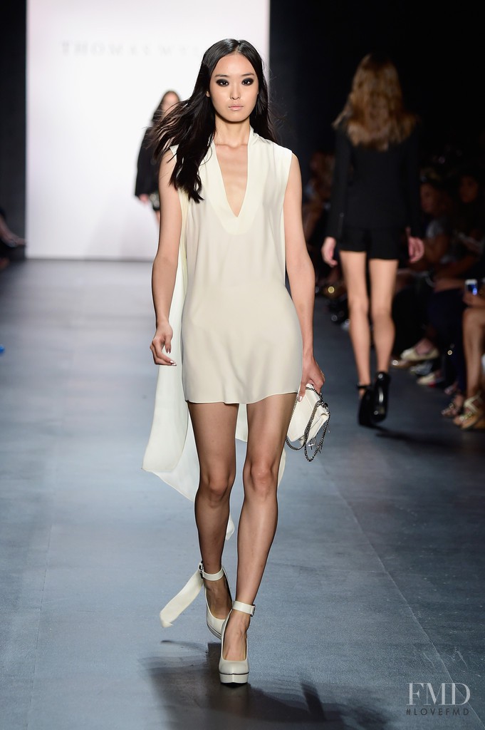 Yue Han featured in  the Thomas Wylde fashion show for Spring/Summer 2016